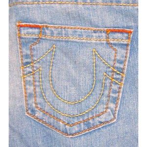 True Religion Johnny Boot Cut Distressed Jeans 29